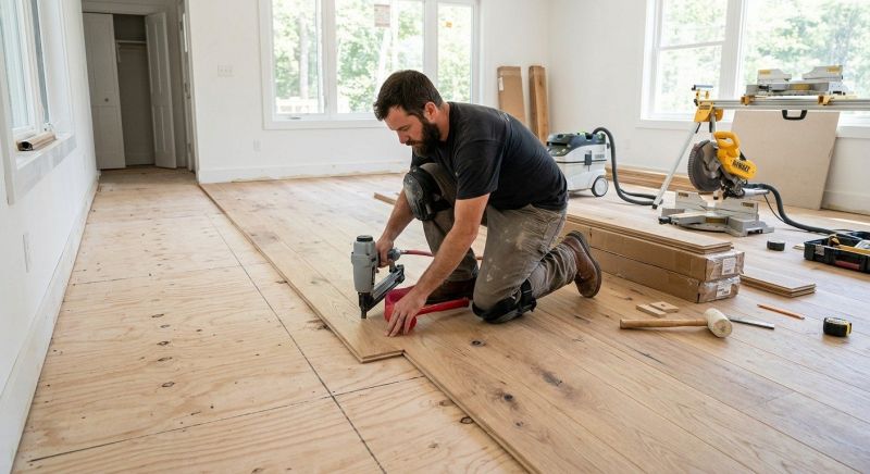 Oak Floor Installation in Ebensburg, PA