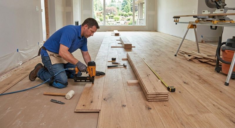Wide Plank Floor Installation in Johnstown, PA