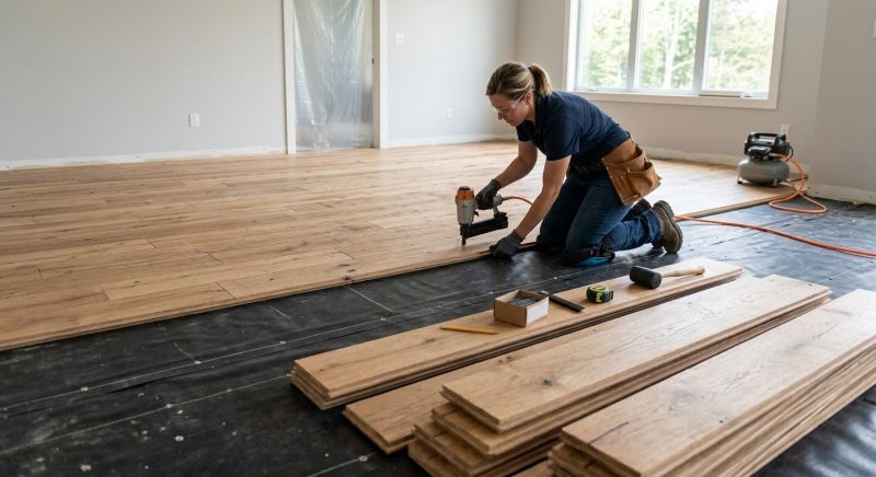 Wide Plank Floor Installation in Johnstown, PA